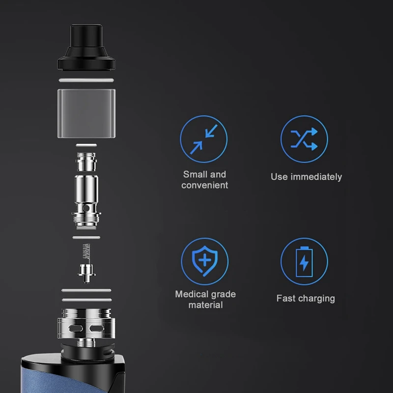 Новейший набор Vape Seal 100W 3000Mah со светодиодный usb-зарядным устройством, коробка, электронная сигарета, вейп-комплект электронной сигареты