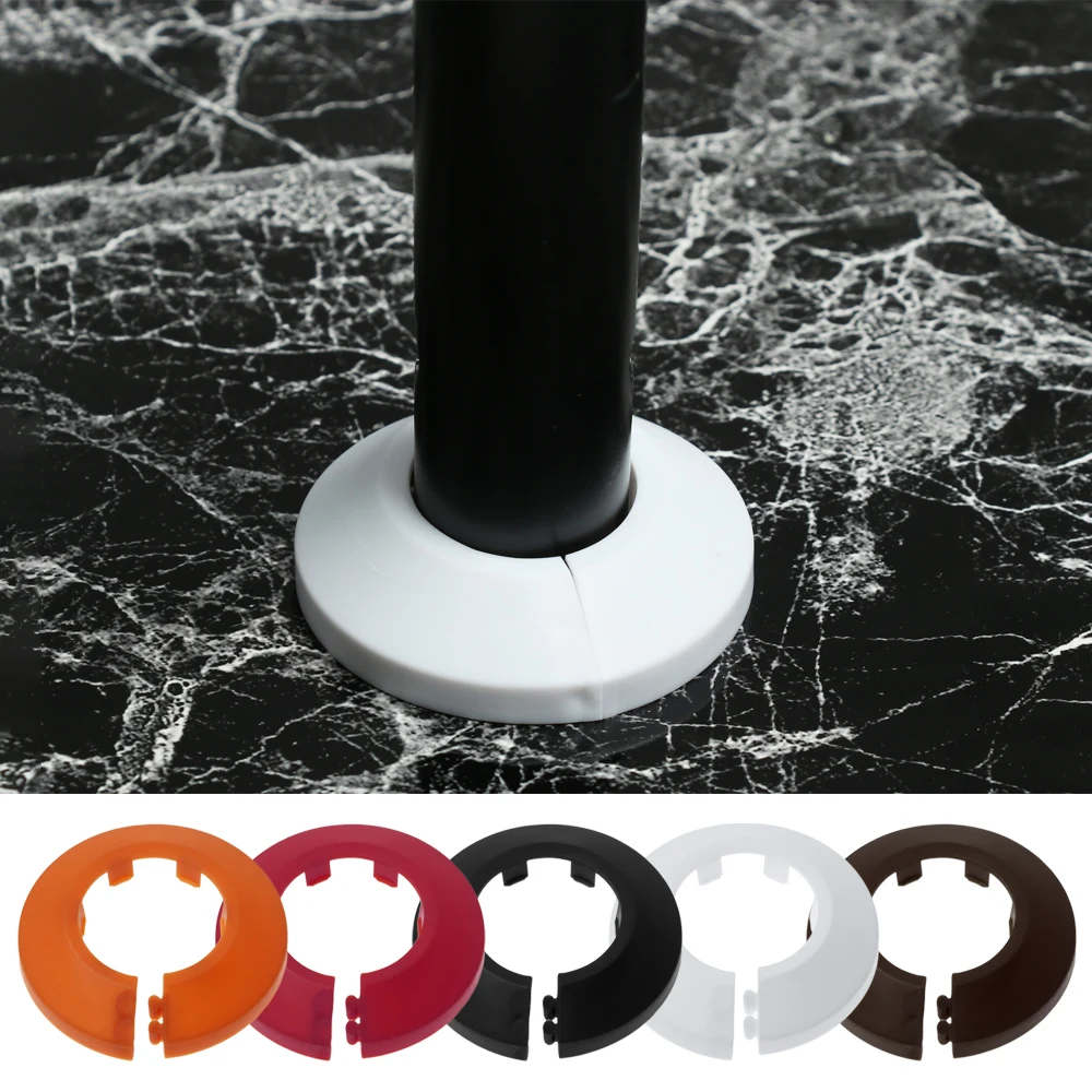 Plastic Wall Hole Duct Cover Shower Faucet Angle Valve Pipe Plug Decoration Cover Snap-on Plate Kitchen Faucet Accessories 1pc water pipe fittings,faucet cover