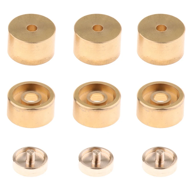 

1 Set Trumpet Valve Finger Buttons Trumpet Parts Accessories Musical Instrument Accessories for Trumpet -Golden