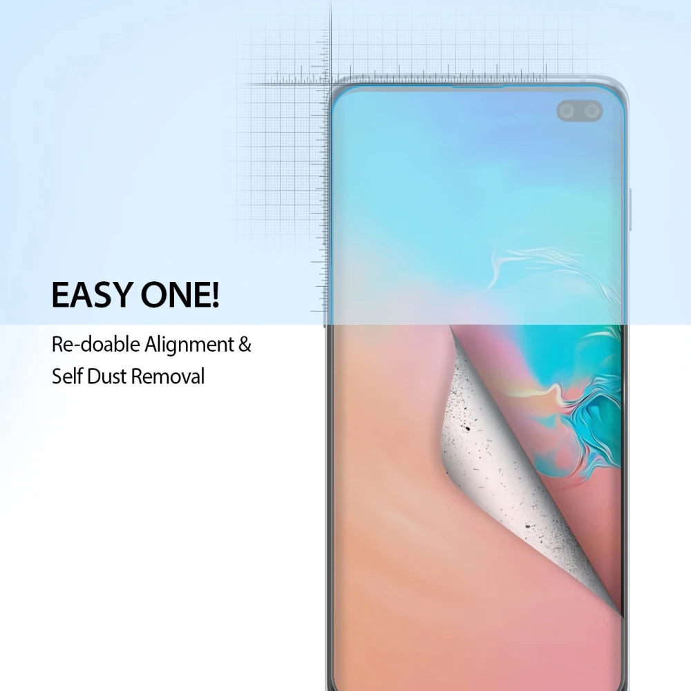 Ringke экран протектор двойной легко пленка для Galaxy S10 плюс высокое разрешение легкое применение плёнки [2 шт]