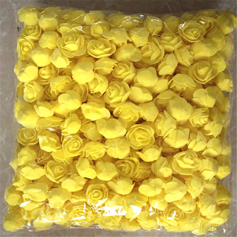 500Pcs/Lot These Flowers Are Used To Decorate Flores Man-Made Decorative Roses Head Rose Bear Wedding House Artificial Flower