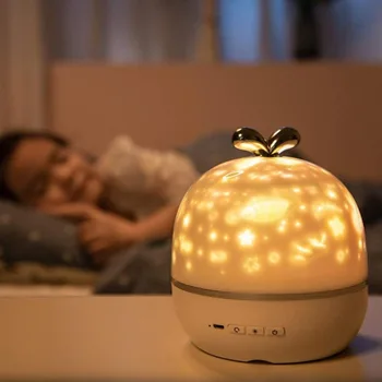 

Star Sky Projector Night Light Projector LED Projection Lamp 360 Degree Rotation 6 Projection Films Kid Bedroom Home Party Decor