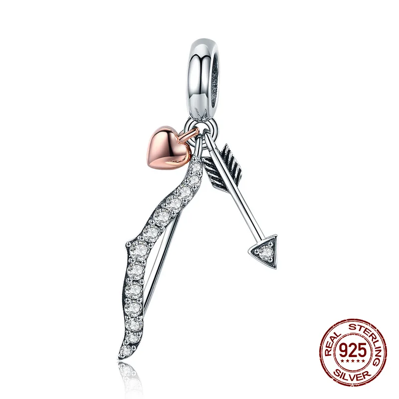 Fit Pandora Шарм браслет ожерелье подвеска Подвески 925 стерлингового серебра Женщины высокое Изготовление ювелирных изделий - Окраска металла: sc777