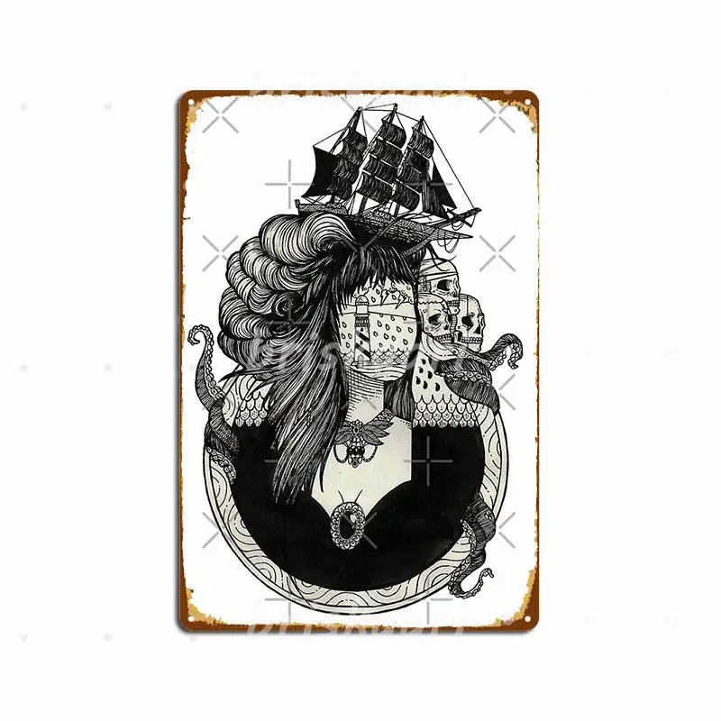 

Lady Light Metal Signs Decoration Wall Mural Wall Decor Pub Garage Metal Posters