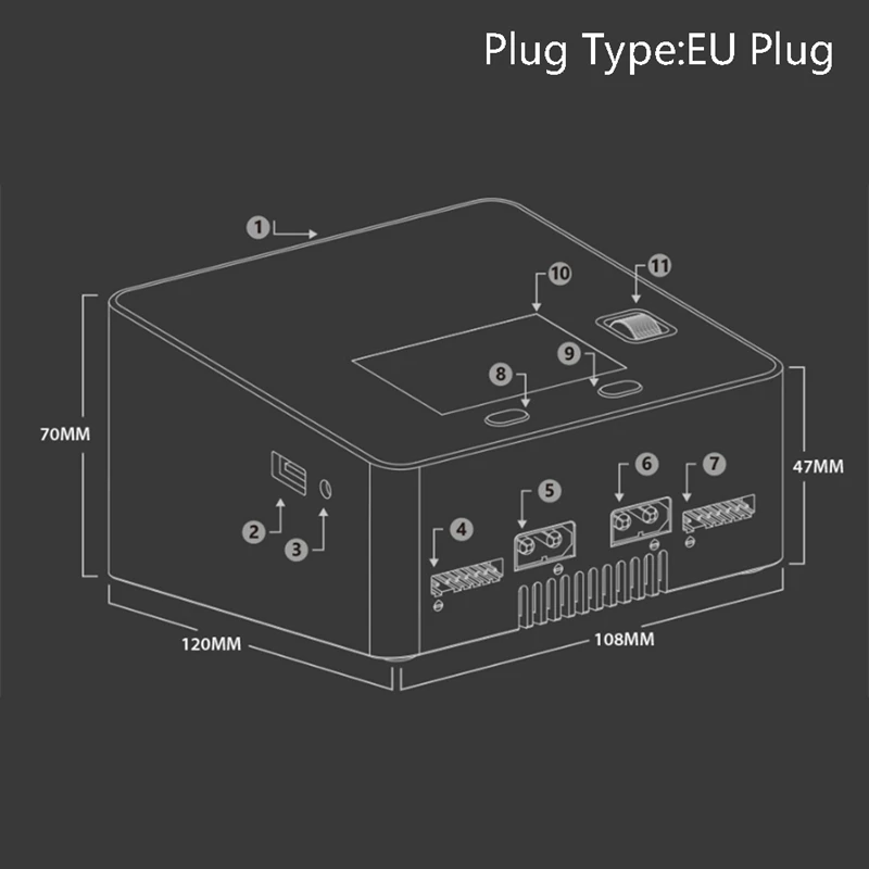 Isdt D2 Lipo зарядное устройство Duo Dis зарядное устройство двойной 200 Вт 12A2 Ac двухканальный выход 1-6S Li-Ion Life Nicd Nimh Lihv Pb Sma