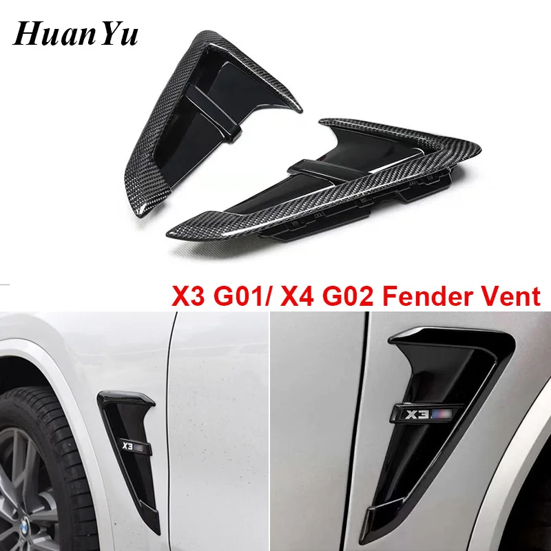 

G01/G02 Carbon Fiber Fender for BMW X3 X4 Exterior Part Side Cover Trim Replacement 2018 2019 + with Emblem xDrive20i xDrive30i