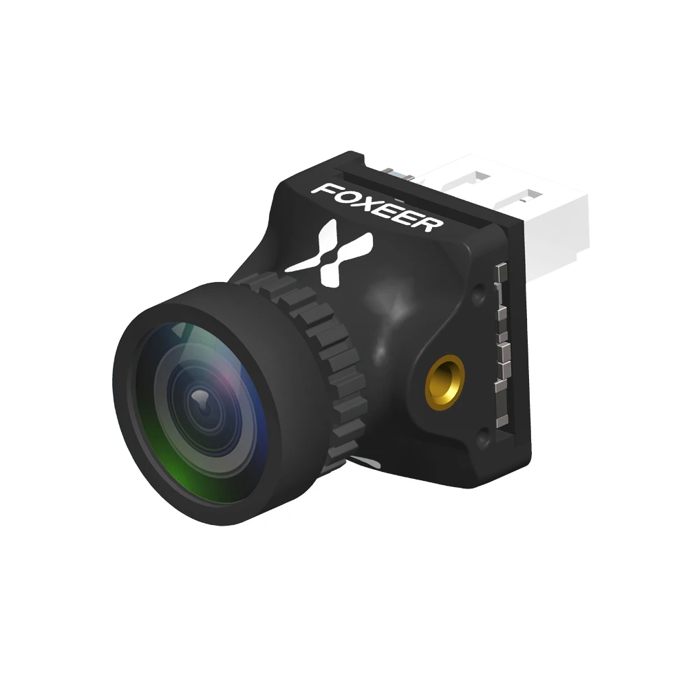 Foxeer Predator 4 Nano Super WDR 4ms низкая задержка 1000TVL FPV гоночная камера OSD 4:3 16:9 NTSC PAL для радиоуправляемого дрона - Цвет: Черный