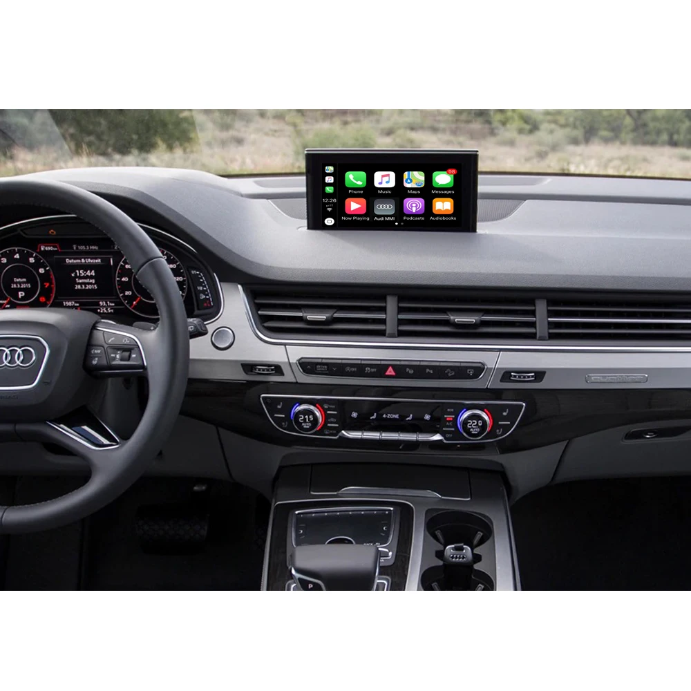 Беспроводной автомобильный интерфейс Apple CarPlay Android для Audi Q7 2016 2019 с функциями AirPlay
