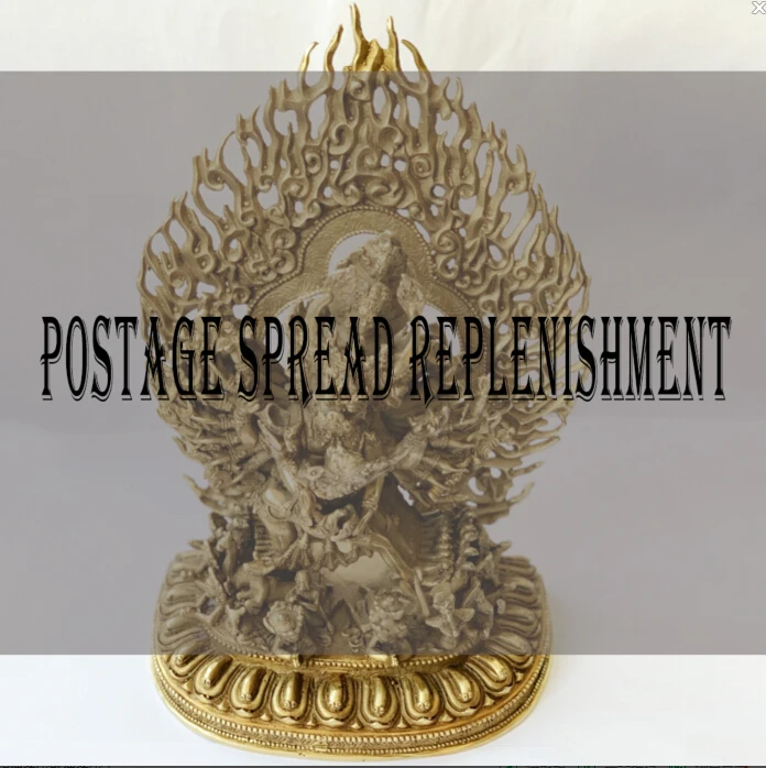 

12 ''China Tibet Yamantaka Signore di Inferno Testa di Toro Statua di Buddha Goods, make-up price difference