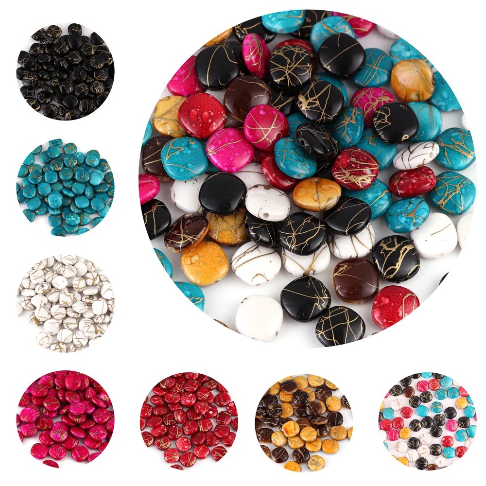 

100pcs Muitcolor Acrylic Beads Flat Square Beads Spacer Beads For DIY Bracelet Necklace Jewelry Making Accessorie Supplies