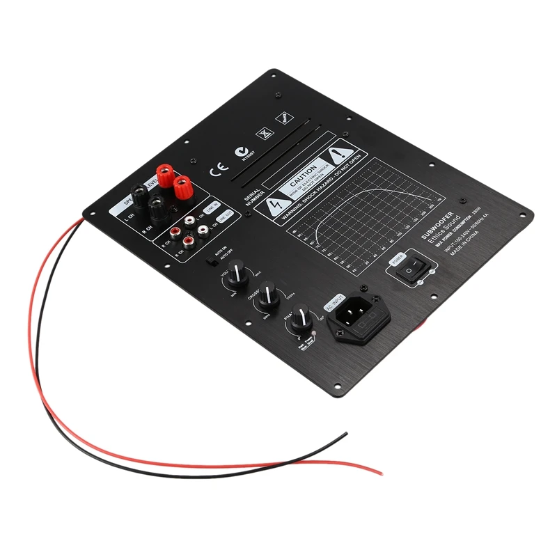 Собранный высокомощный 280 Вт Цифровой HIFI сабвуфер усилитель доска черный+ желтый