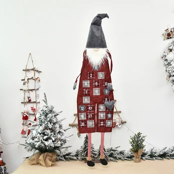 

Natale 2020 Christmas Calendar Xmas Tree Hanging Christmas Faceless Gnome Santa Xmas Ornaments Gifts Happy New Year Noel Decor