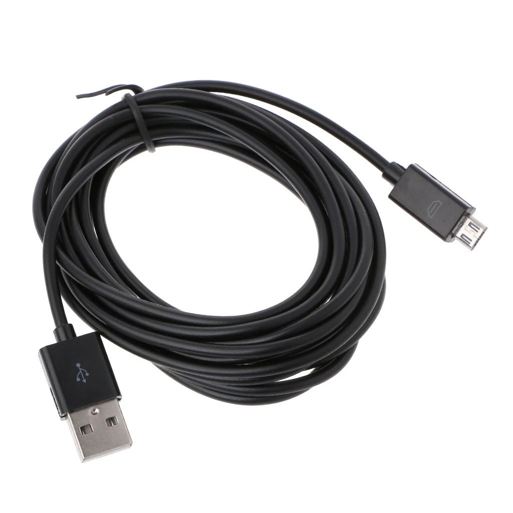 Черный 3 м микро USB зарядное устройство зарядный Мощность кабель для PS4 контроллер - Цвет: Черный