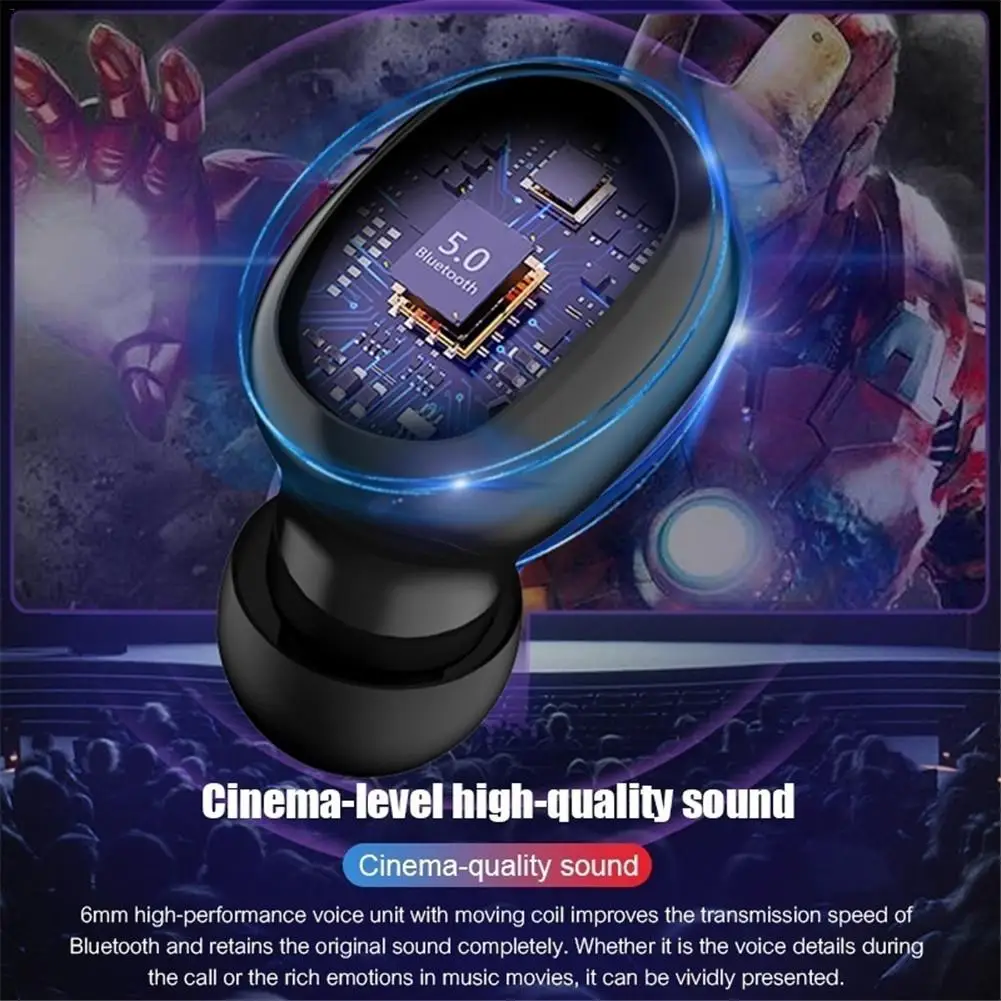 G6S True Wireless Bluetooth Earphones 5 0 Stereo Headphones Noise Camcelling Earbuds IPX7 Waterproof With 3500mah Charging Box