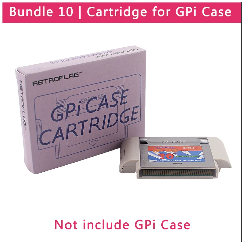 Bundle 10 Retroflag GPi чехол 32 Гб 64 Гб sd-карта | ридер | теплоотвод совместим с Raspberry Pi Zero W с картриджем - Цвет: Bundle 10