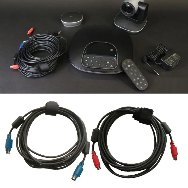 Замена Прочный 5 М камера HD видео и аудио кабель линии для logitech CC3000e/CC3500e аксессуары для камеры