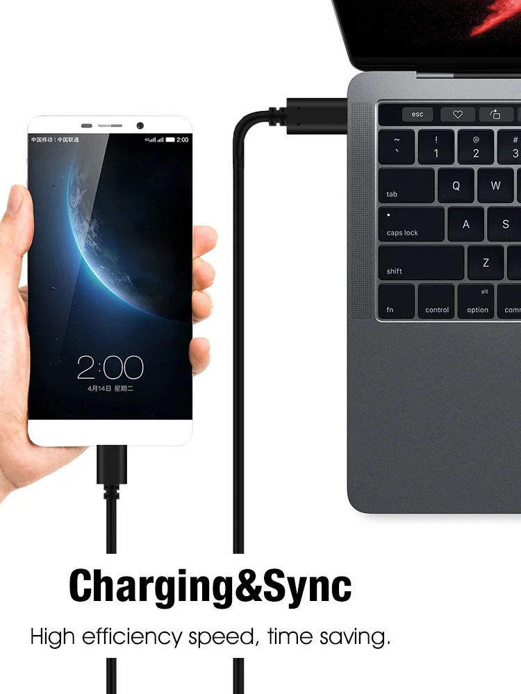 Кабель usb type-C-Micro Usb для samsung Android 1 м, кабель Micro Usb-type-C USB-C 3,1 для Macbook UsbC, шнур для быстрой зарядки и передачи данных