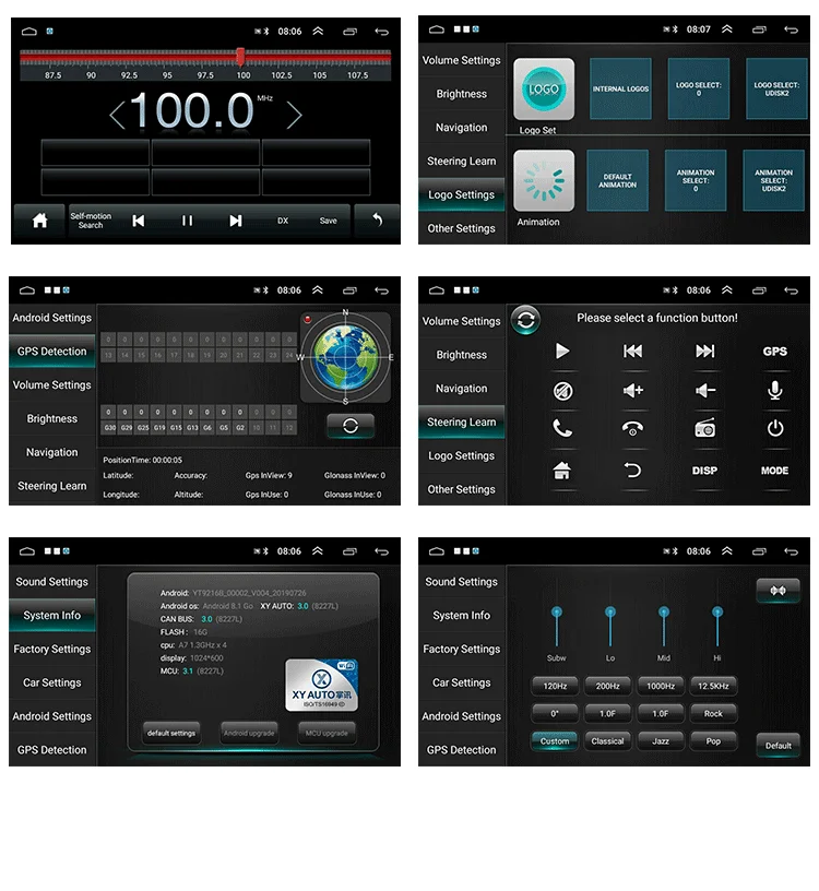  2 Din Android 8.1 Car Radio Stereo GPS Navigation Bluetooth wifi Universal 7'' Car Radio Audio Quad Core Multimedia Player stere (1)