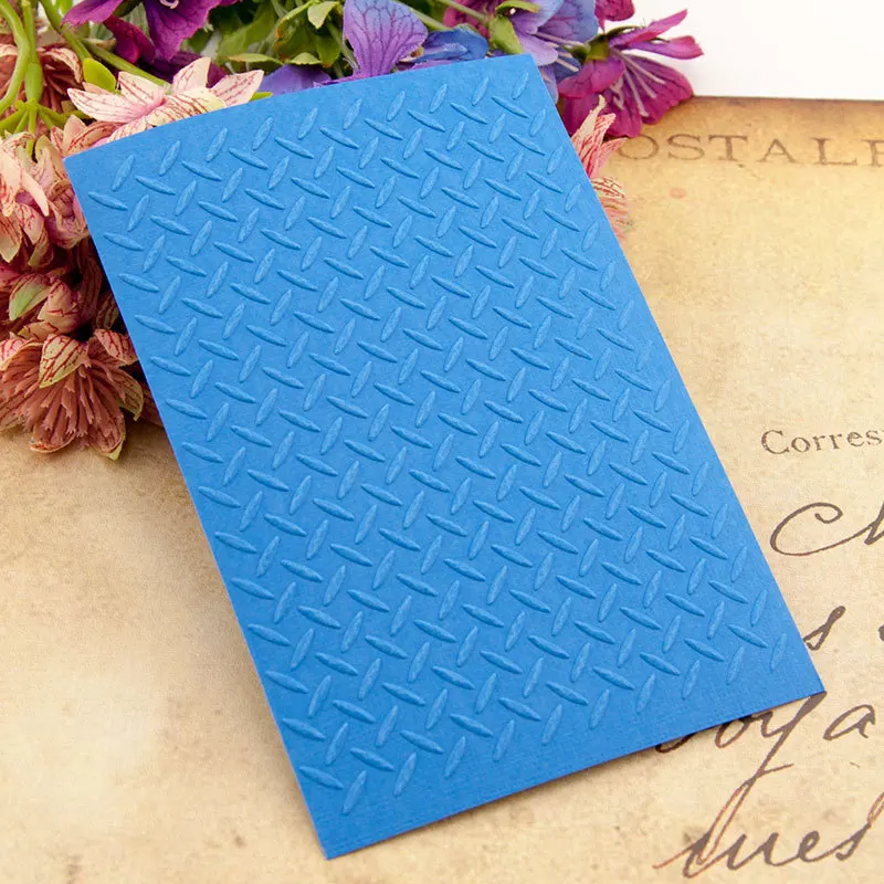 Plastic Embossing Folder Geometric Background DIY Plastic Embossing Folders for DIY Scrapbooking Paper Craft/Card Making Decoration Supplies