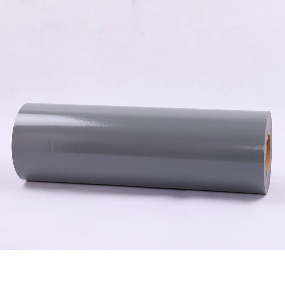 Grey SUNICE DIY дизайн Сумка Стиль флок теплопередача виниловая Железная на футболке одежды 11 цветов на выбор фестиваль подарок 50 см X 150 см - Цвет: Grey