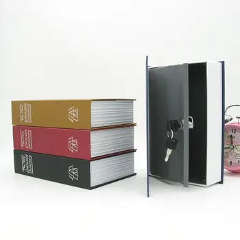 

Dictionary Mini Safe Box Book Money Security Safe Lock Cash Money Coin Storage Jewellery key Locker with Key Lock