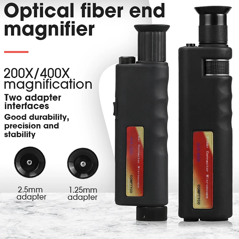 Microscope Optical-Inspection 200x/400x-Fiber Handheld LED Anti-Slip-Rubber