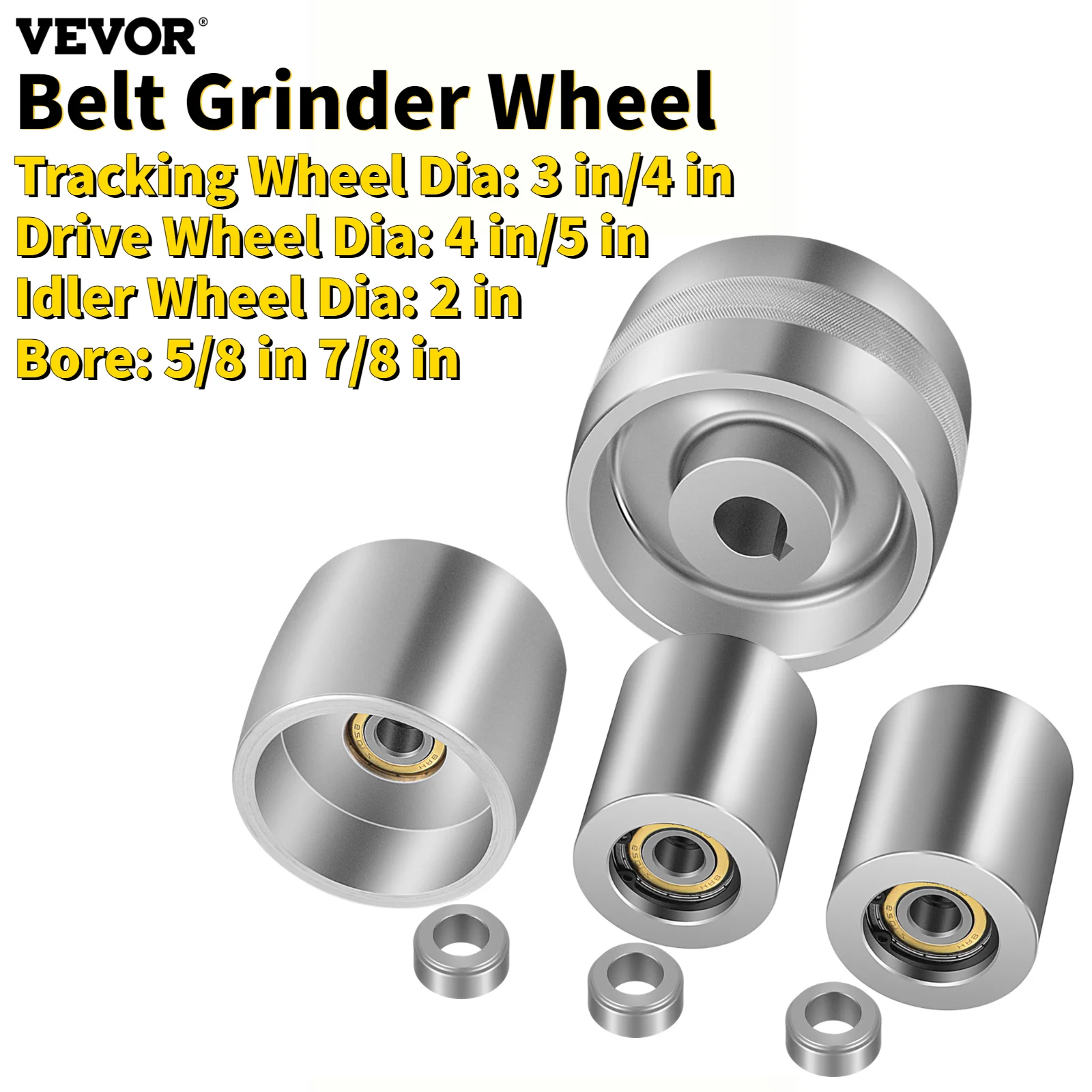 Business & Industrial 3 PCS Steel Spacer For Mounting Belt Grinder