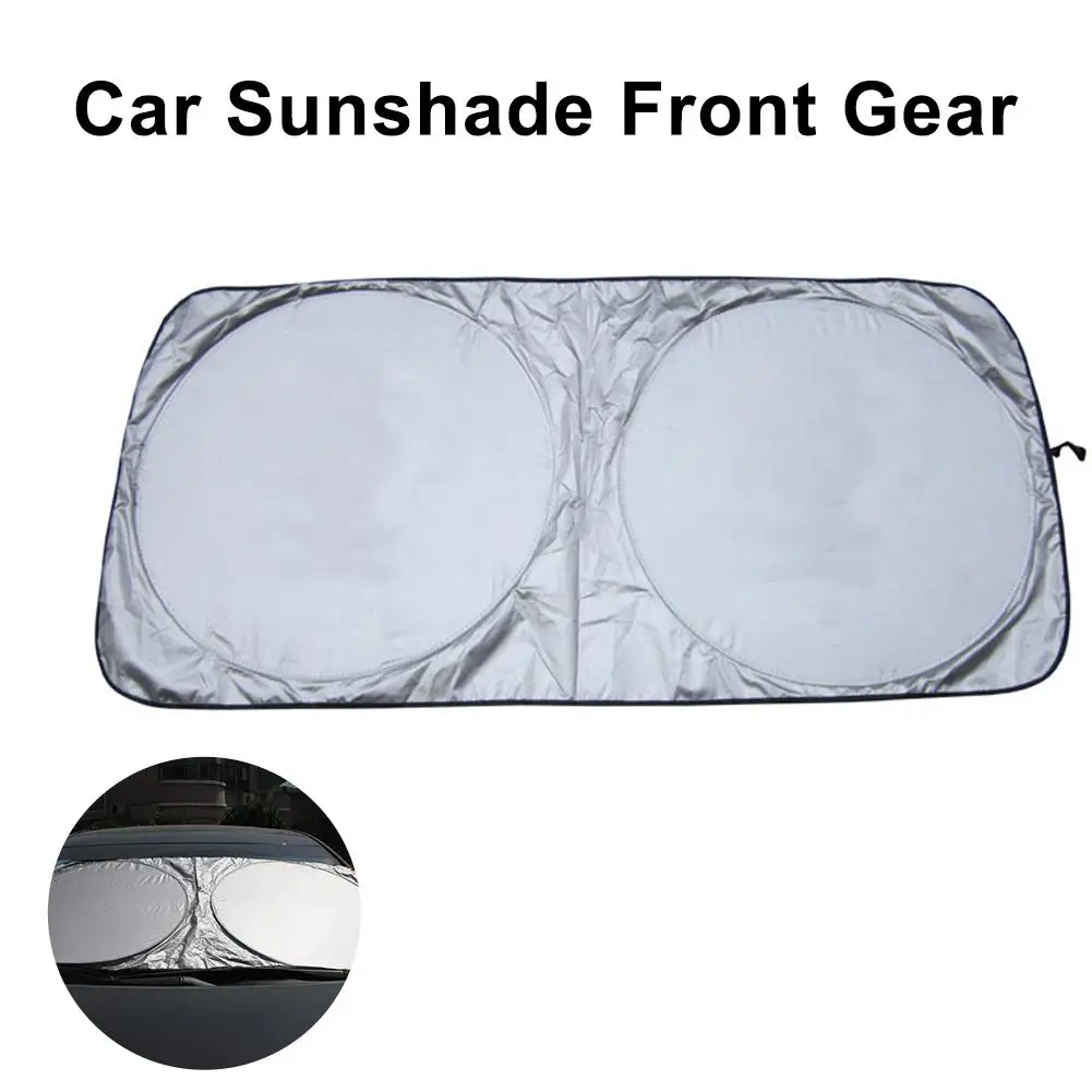 Автомобильное солнцезащитное переднее лобовое стекло складной и переносной зонтик для защиты от солнечных лучей 150*80 см Автомобильная Солнцезащитная Передняя шестерня - Цвет: A