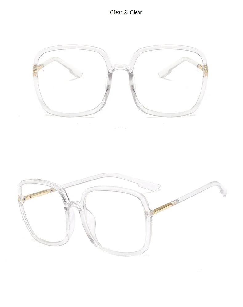 Черные Квадратные женские очки, Ретро стиль, бренд, оправа для очков, женские модные компьютерные прозрачные очки, Overszie, прозрачные