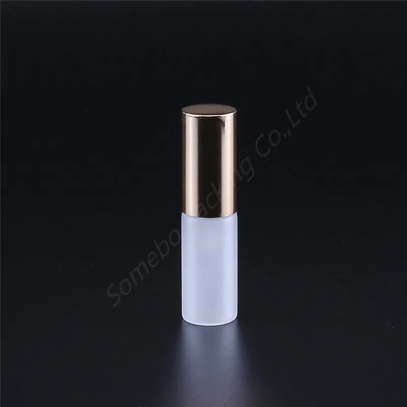 50pcs 5ML 10ML Tube Frosting Perfume Bottle Glass Sample Spray Bottle Atomizing Spray Liquid Container