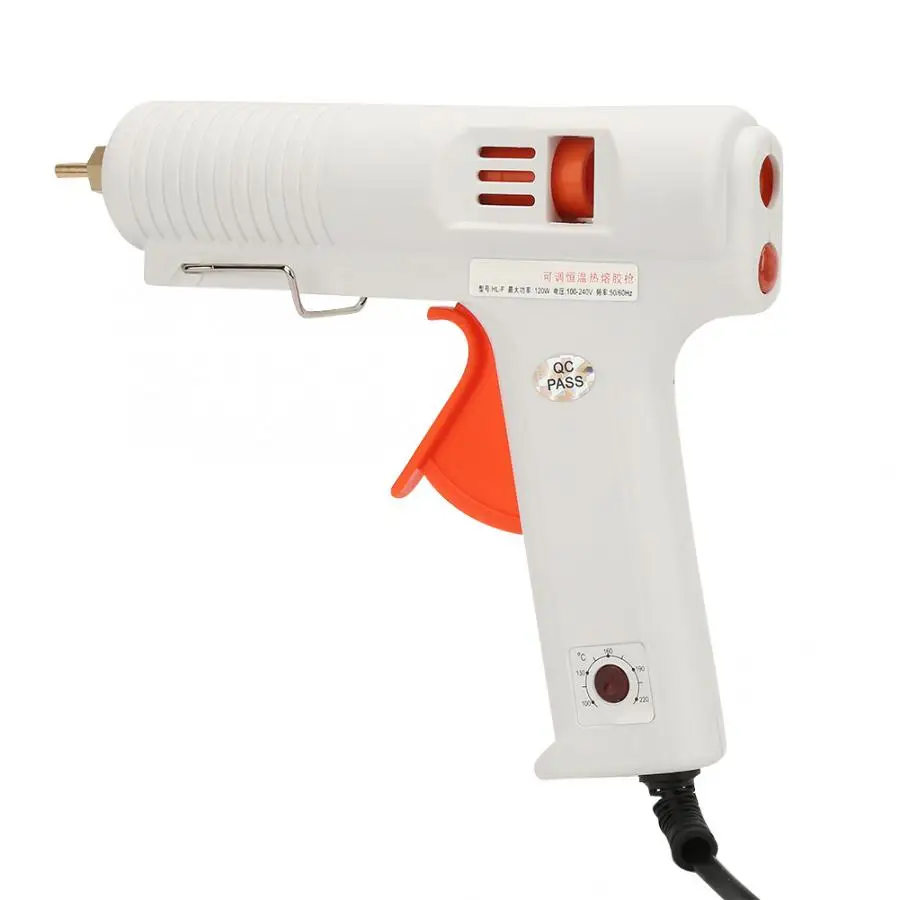 120 Вт термоклеевой пистолет Регулируемый температурный ремонтный инструмент своими руками США 110-240 В Электрический клеевой пистолет