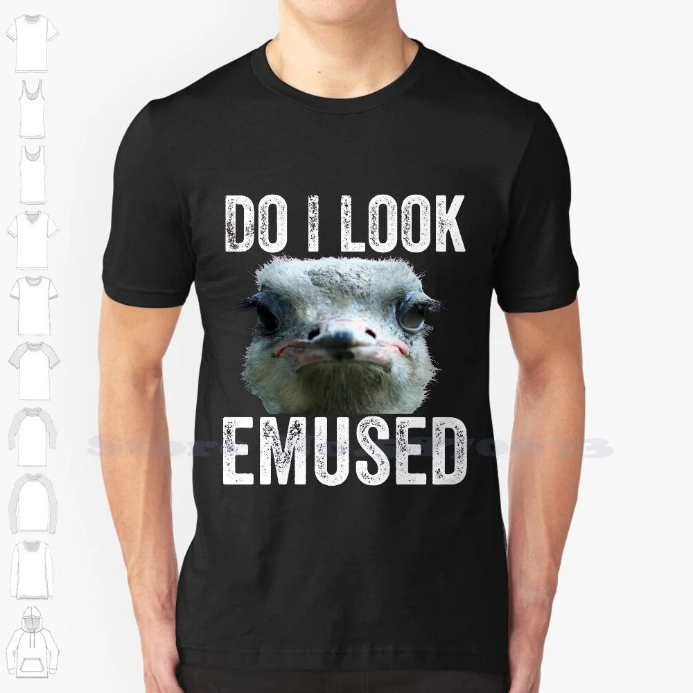 Забавная черно-белая футболка с надписью I Look Emused Funny Animal Love Emus Bird для мужчин и