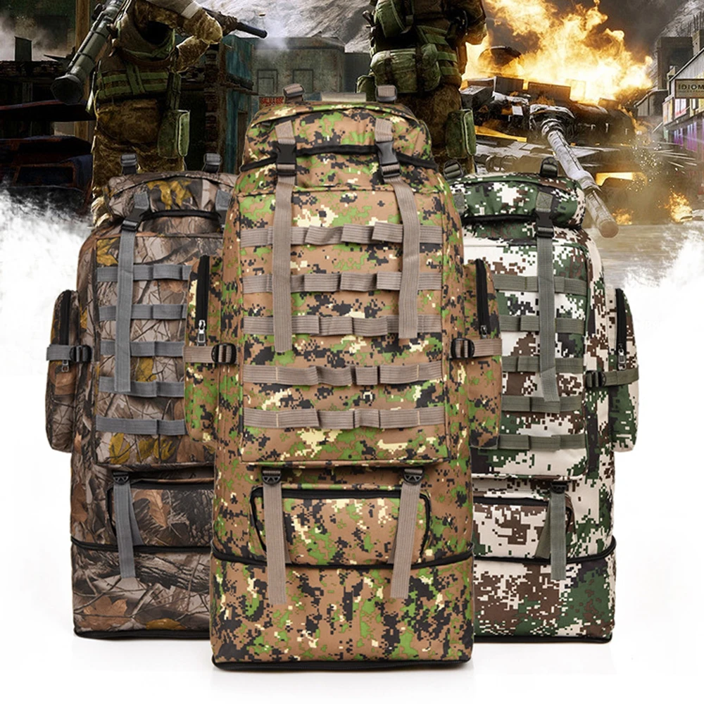 100L 600D нейлоновый тактический рюкзак армейский военный рюкзак тренировочный охотничий рюкзак Молл сумка Походные рюкзаки спортивная сумка