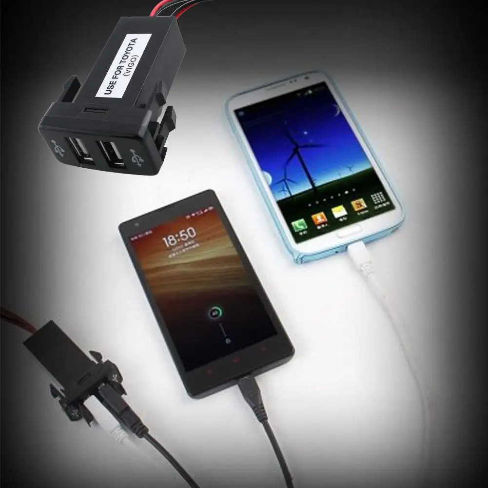 Двойной usb зарядка Авто двойной разъем CS-270 автомобильное двойное зарядное устройство для автомобиля