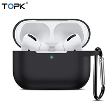 TOPK для Apple Airpods Pro Чехол Силиконовый защитный Bluetooth наушники Мягкий силиконовый чехол сумка для Air Pods Pro Earpods чехол