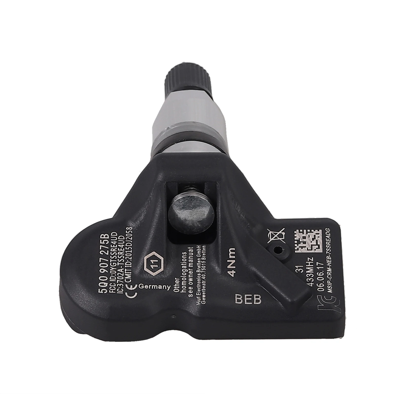 Justech 4 шт. TPMS датчик давления в шинах s 5Q0907275 для Audi Skoda VW Porsche Bentley 433 МГц датчик давления в шинах автомобиля