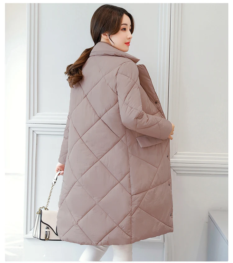 Осень, стиль, хлопковое пальто средней длины, AliExpress EBay