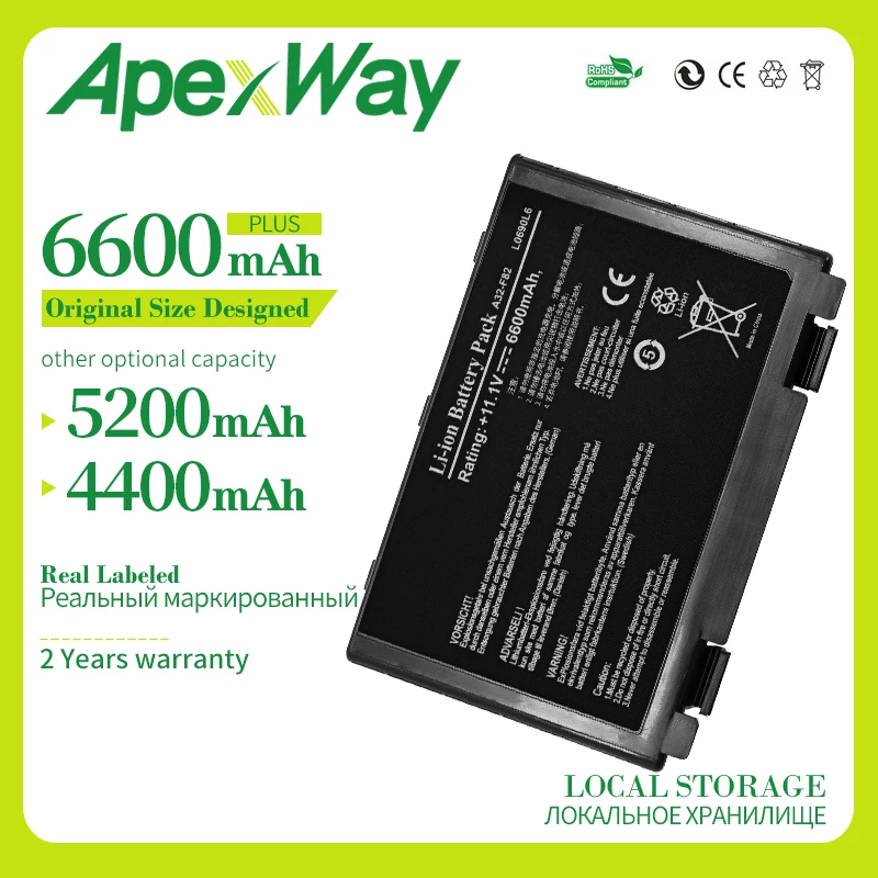 Новая батарея A32 F82 f52 для Asus K60IJ K60IL K60IN K61 K61I K61IC K61L K6C11 K70A K70ID K70IJ K70IL K70AB K70AC K70AD K70AE