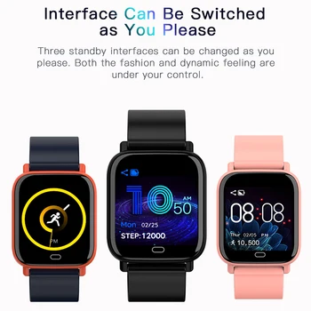 

S20 Color Sn Waterproof Sport Smart Watch Heart Rate Blood Pressure Blood Oxygen Bracelet Smart Watch for Android IOS
