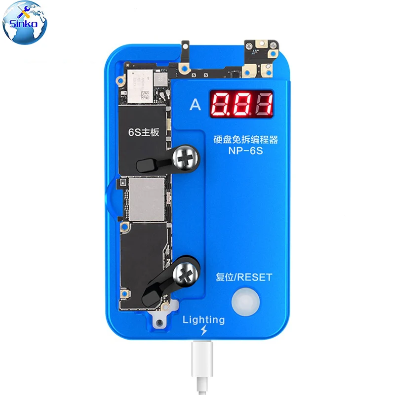 

JC NAND Non-removal Programmer For IPhone 6S/6SP/7G/7P/8G/8P/X/XR/XS/XS MAX HD Read/Write/Edit And SYSCFG Data Formatting