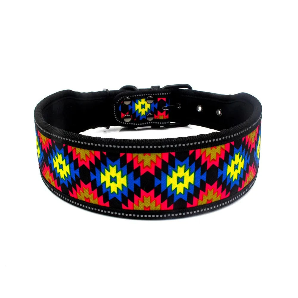 4 1 pcs Dog Collar Waterproof Reflective Dog Collars Camouflage Breathable Clothing Pet Supplies for Small/ Medium/ Large Dogs - Цвет: 4