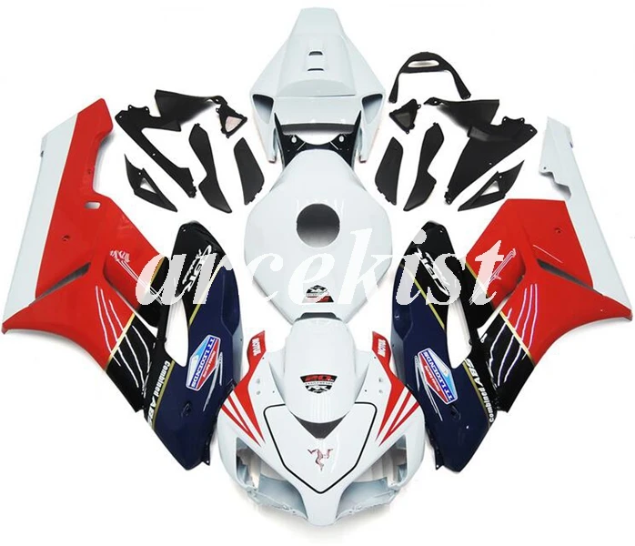 

4Gifts New ABS Injection Mold Full Fairing Kit Body set fit for HONDA CBR1000RR 1000RR 2004 2005 04 05 Custom white red