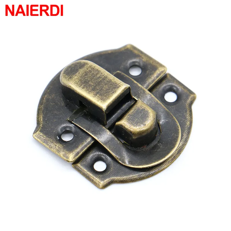 Small Antique Metal Hasps Lock 5PCS for Jewelry Storage Wood Box + 10PCS Antique Bronze Hinges Cabinet Mini Hinge cabinet door hinges furniture hardware jewelry box hasps decorative latches