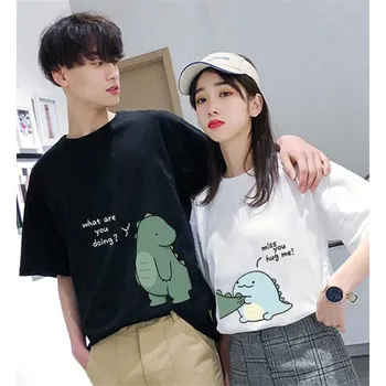 

Korean Version Of The Couple's Summer T-shirt Men's Short-sleeved Harajuku Tshirt Male Loose Lgbt Sleeves Student T Shirt