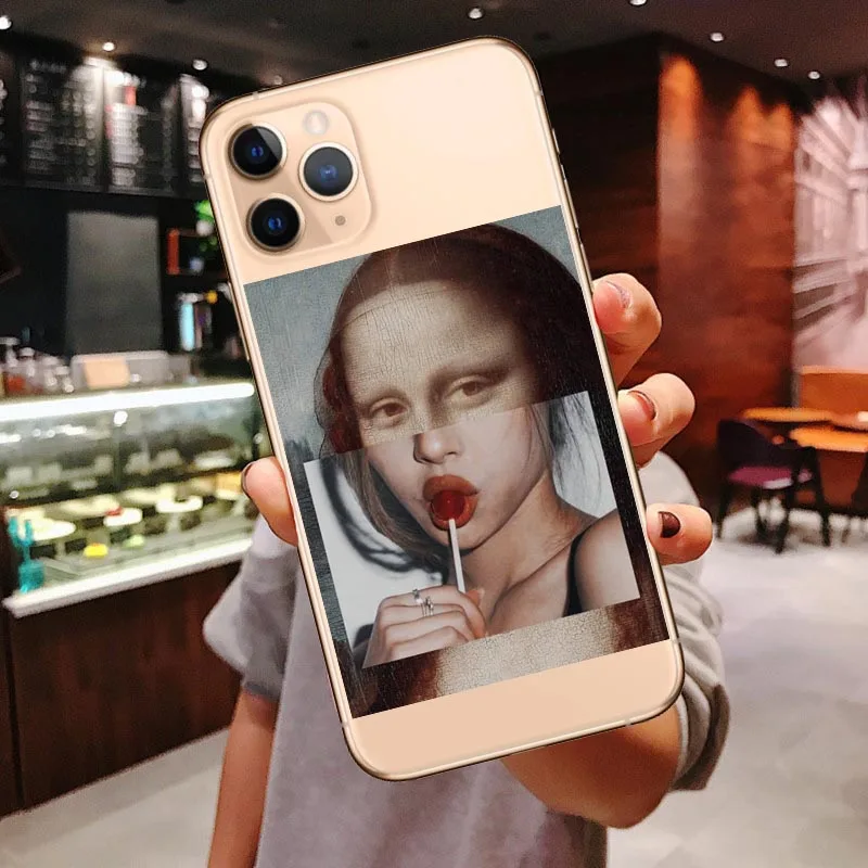 TPU Мягкий чехол для iPhone11 Pro Max X XR Xs Max 6 6s 7 8 Plus с рисунком маслом Gustav Klimt - Цвет: TPU