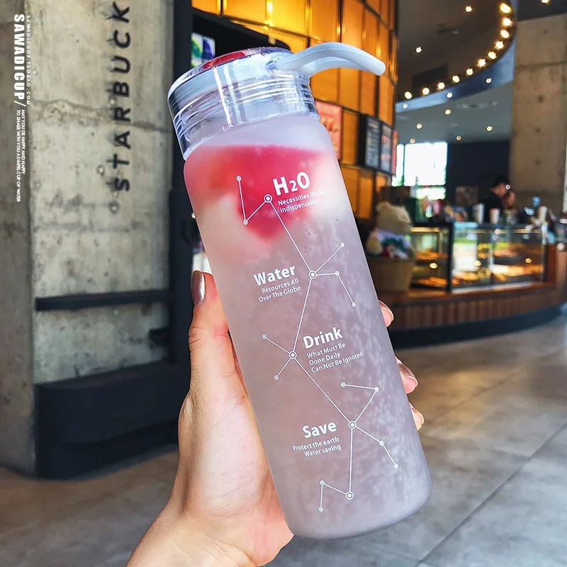 Portable Water Bottle Simple Frosted Glass Personality Beautiful Appearance Trend Leakproof Kettle Hidro Flask Bottles Drinkwave Portable Water Bottle Simple Frosted Glass Personality Beautiful Appearance Trend Leakproof Kettle Hidro Flask Bottles Drinkwave