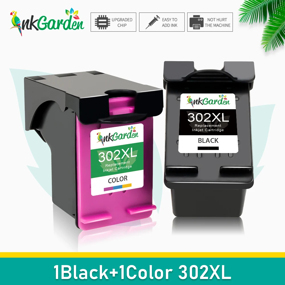 HP 302XL Black Recycled Ink Cartridge Twin Pack