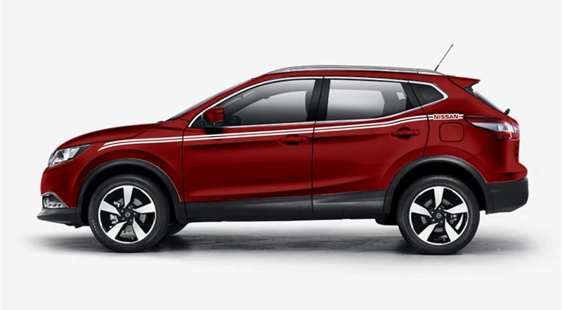 World Datong Racing Sport Stripes для Nissan QASHQAI SPORT car с обеих сторон тела спортивные наклейки для авто