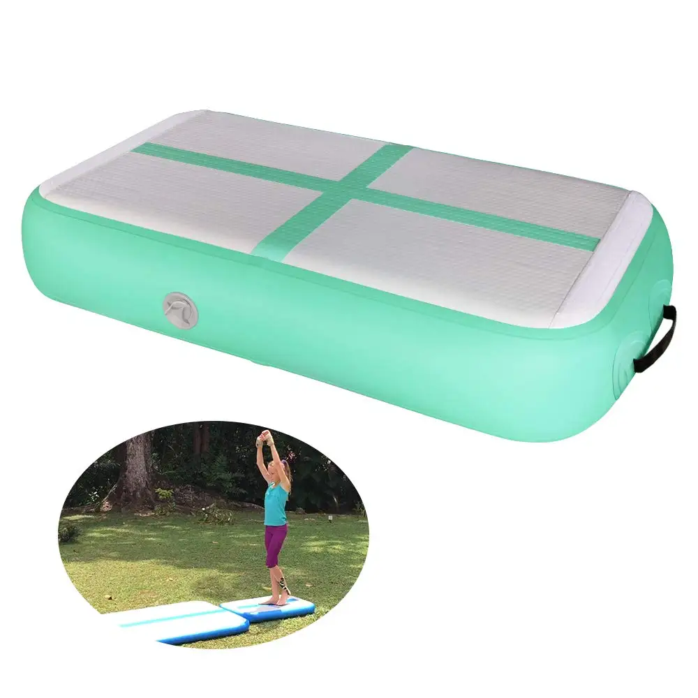 Gymnastics 0.6*1*0.2m High Quality Double Wall Fabrice Made Rainbow Inflatable Gym Air Track Air Block /Airblock For Gym