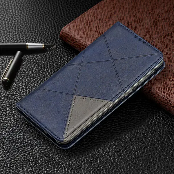 Флип-чехол из искусственной кожи чехол для huawei P Smart Z STK-LX1 чехол-кошелек чехол для huawei Y9 Prime STK-L21 откидной Чехол с карманом для карт - Цвет: Синий